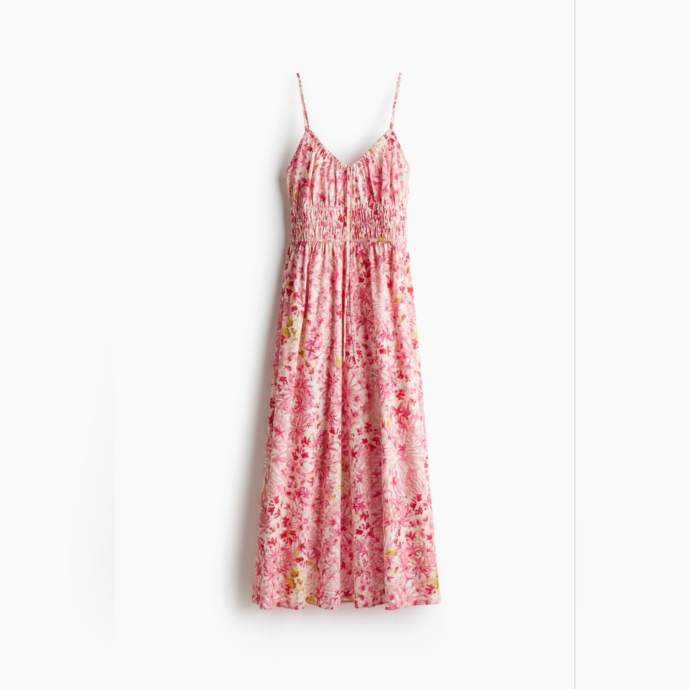 H&M Pink Floral Backless Dress
